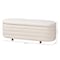 Baxton Studio Betiana Modern Japandi Cream Boucle Fabric and Walnut Brown Finished Wood Storage Bench 233-13316-ZORO - alternate 3